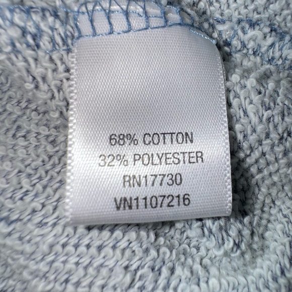 Converse All Star Gray hooded sweatshirt w button neck. Size Medium. GUC - Picture 5 of 8